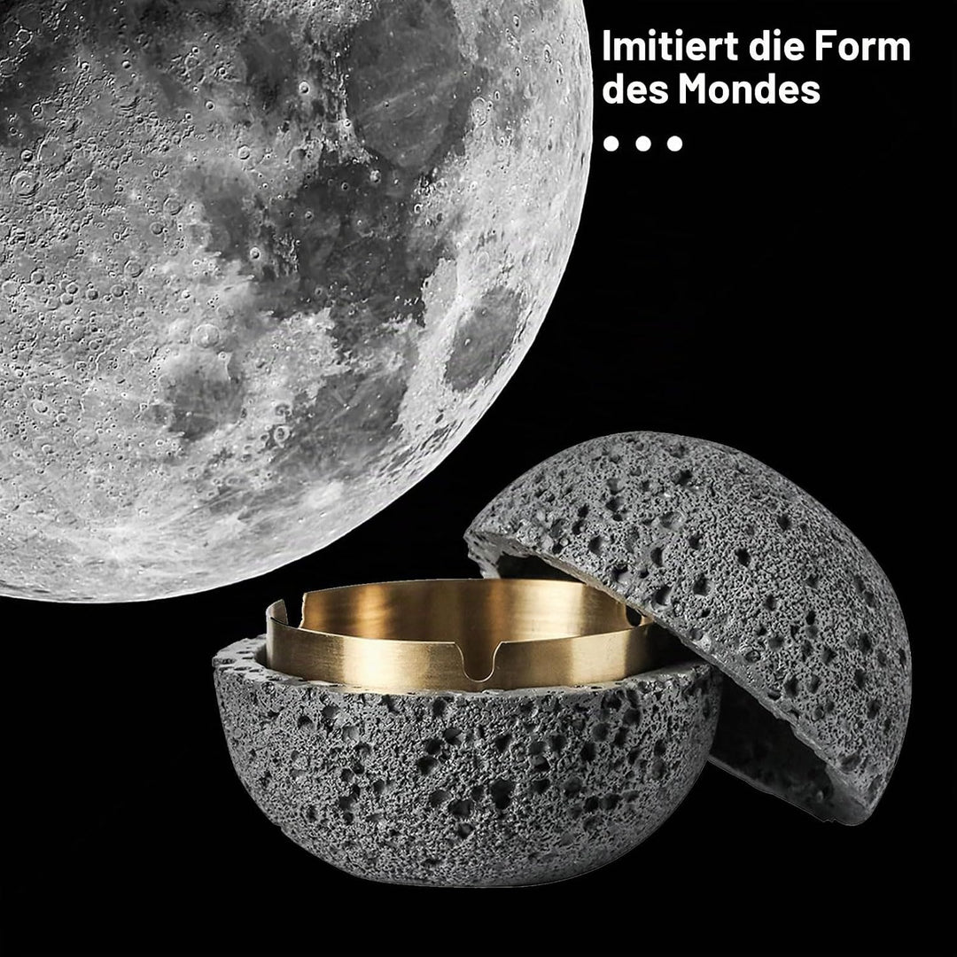 Mode-Mülleimer, Beton+Innenzylinder aus Metall Leicht zu Reinigen (Dunkelgrau), Dunkelgrau