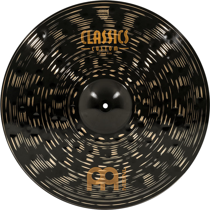 Meinl Cymbals Classics Custom Dark Ride 22 Zoll (Video) Schlagzeug Becken (55,88cm) B12 Bronze, Dunk