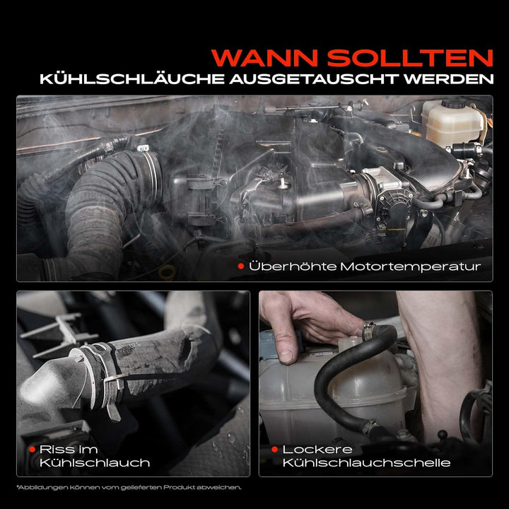 Frankberg Kühlerschlauch Kühlwasserschlauch Links Oben Kompatibel mit 1er E81 116i 1.6L 2007-2011 1e