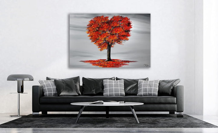 Monica Mirafiori I 100% HANDGEMALT I Gemälde Love 100x70cm | Gemälde Handgemalt | Acrylgemälde | Seh