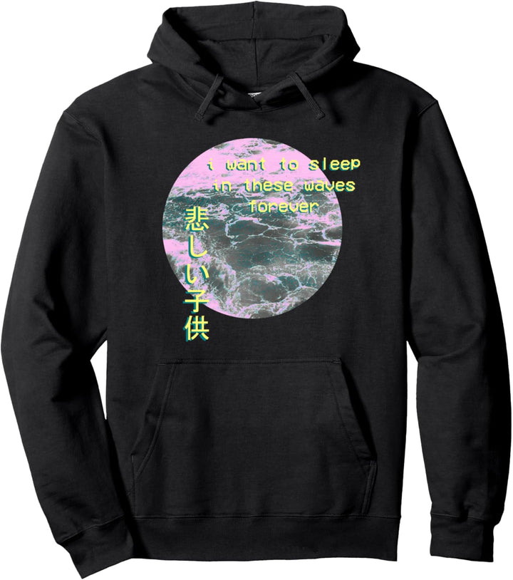 Ästhetisches Vaporwave Waves Emotional Vaporwave Meme Design Pullover Hoodie