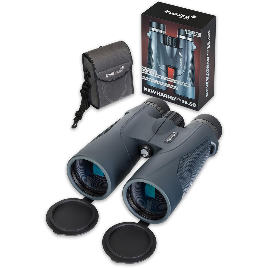 Levenhuk New Karma Plus 16x50 Fernglas für Erwachsene – Kompakt, Leicht, Robust, Wasserdicht, mit Ba