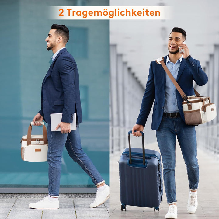 Lifewit Kühltasche klein, Isolierte Cooler Bag, Lunchtasche 9L 12 Dosen Creme 9L, Creme 9L