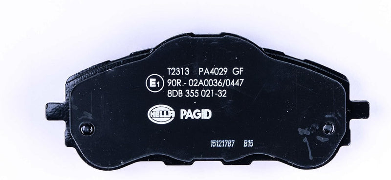 HELLA PAGID 8DB 355 021-321 Bremsbelagsatz - T2313 - Dicke/Stärke: 18.5mm - Bremssystem: CBI - nicht