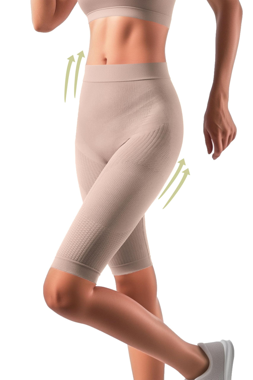 Shapewear Damen Bauchweg Anti Cellulite Hose - Anti Cellulite Leggings, Drenierende Shorts, Nahtlose