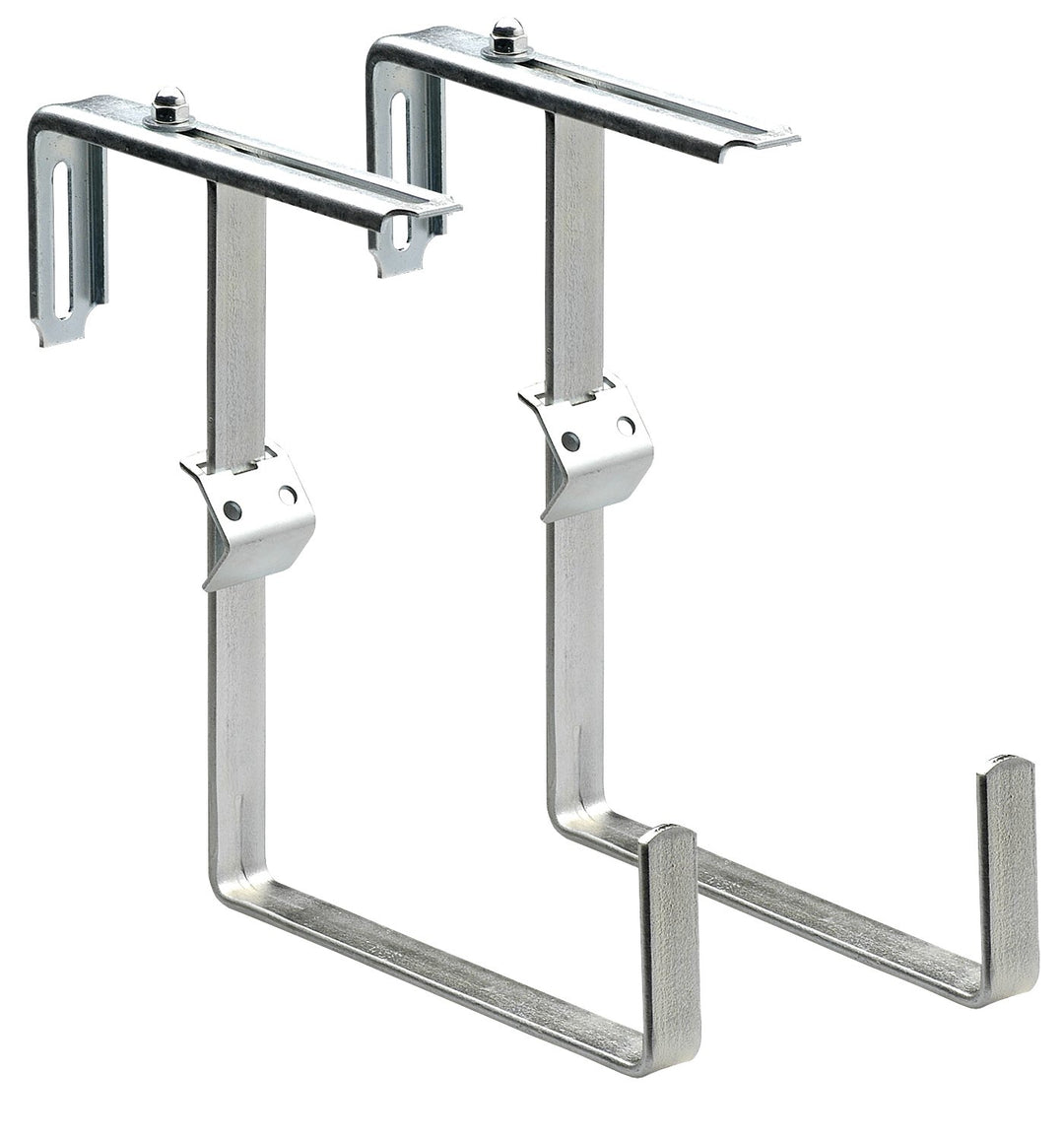 Alba Krapf Blumenkastenhalter Satz verz. Blumenkasten-Halter (VKR-1V), Silber
