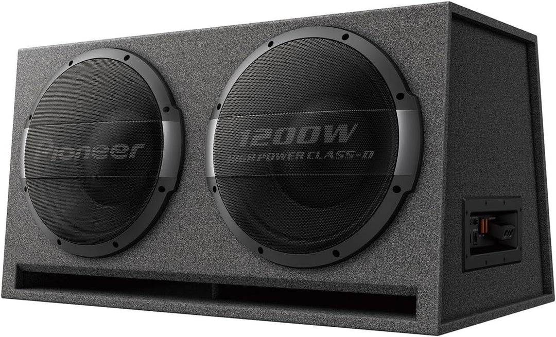 Pioneer TS-WX1220AH Aktivsubwoofer, leistungsstarker Gehäuse Subwoofer mit 3000 W Maximalleistung, 2
