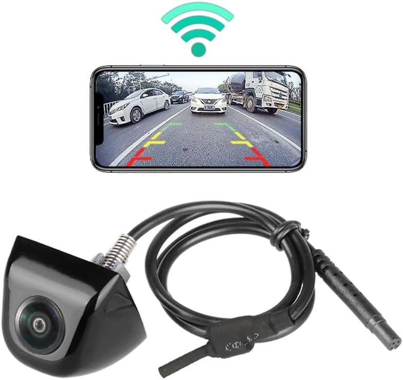 Rückfahrkamera WiFi 5G – HD 720p, Nachtsicht, 170° Weitwinkel, wasserdicht IP68, kompatibel mit Andr
