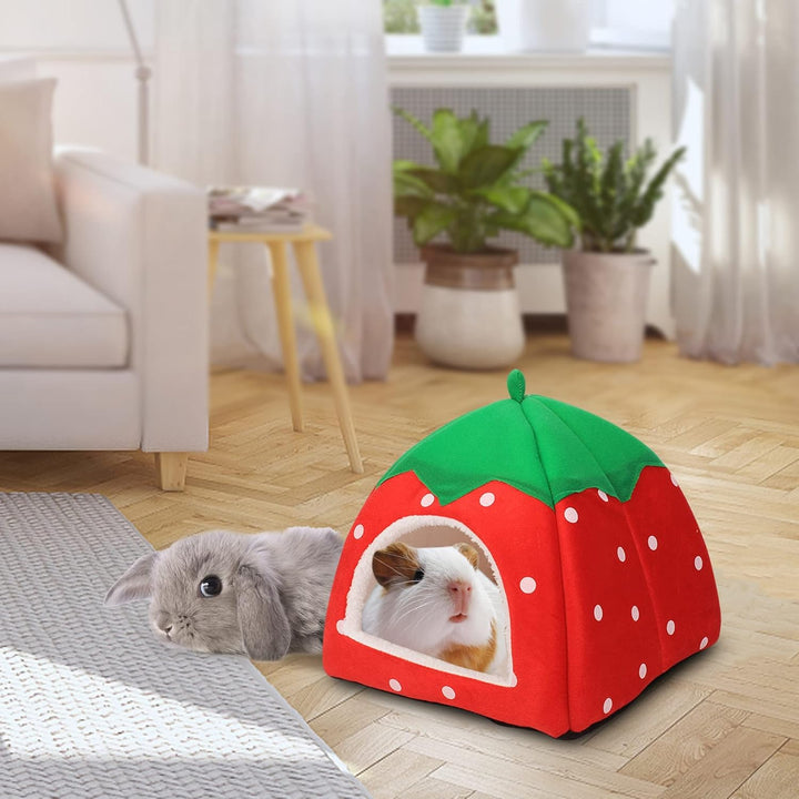 Dyrdekly Meerschweinchen Betthöhle Gemütliches Kaninchen Bett Warme Meerschweinchen Kuschelhöhle Hau
