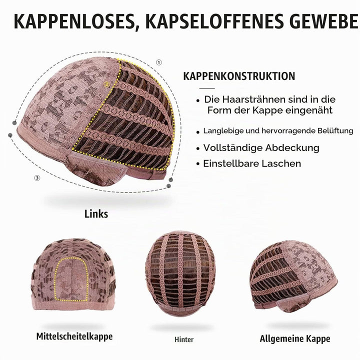 HAIRCUBE Schulterlang Gerade Kurze Perücken Schwarze Perücke Synthetische Perücken mit Pony Welle Ha