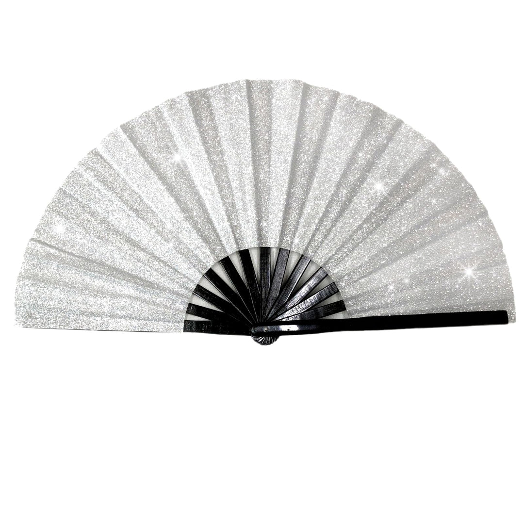baotongle Grosse Glitzer Faltbare Seide Hand Fächer Chinesischer Tai Chi Faltender Handfächer Nylon