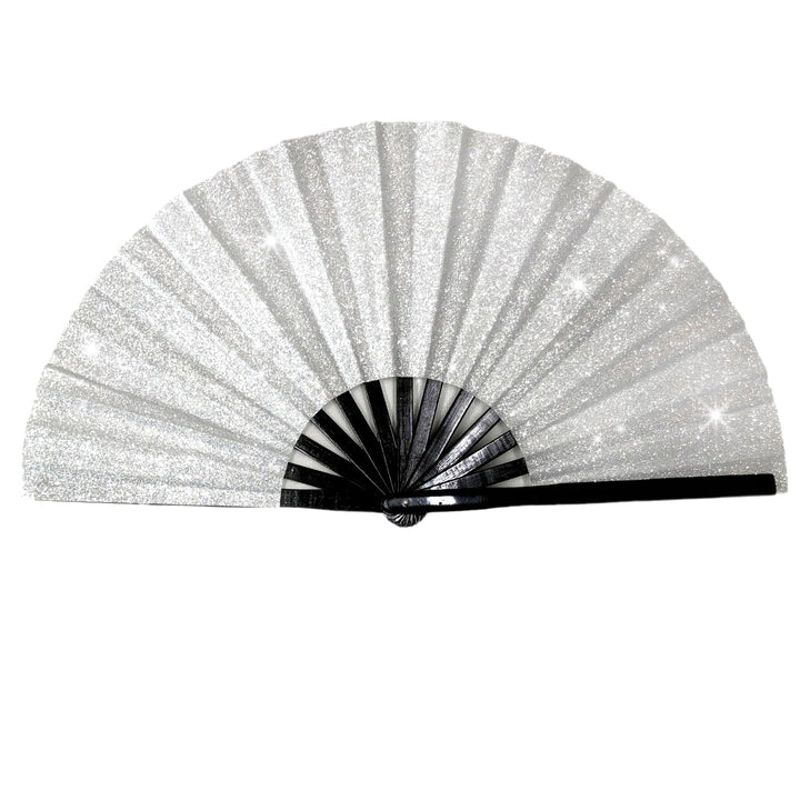 baotongle Grosse Glitzer Faltbare Seide Hand Fächer Chinesischer Tai Chi Faltender Handfächer Nylon