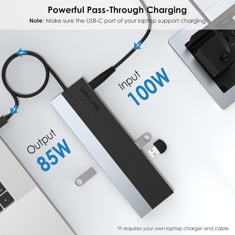 USB C Docking Station Triple Monitor, 12 in 1 USB C Hub Docking Station Dual HDMI Adapter 2 * 4K HDM