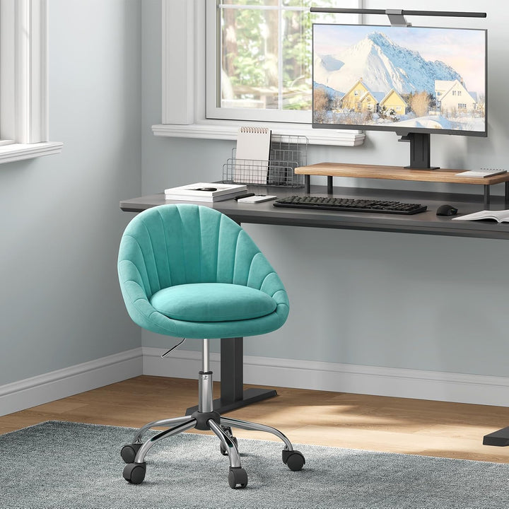 WOLTU Homeoffice Stuhl, Bürostuhl ergonomisch, Schminkstuhl drehbar, Drehstuhl mit Rollen, Schreibti