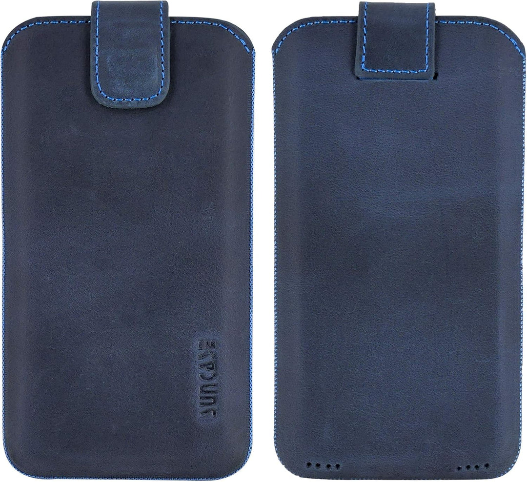 Suncase Leder Tasche kompatibel mit iPhone 16 Pro (6,3 Zoll) Hülle mit ZUSÄTZLICHER Transparent Case