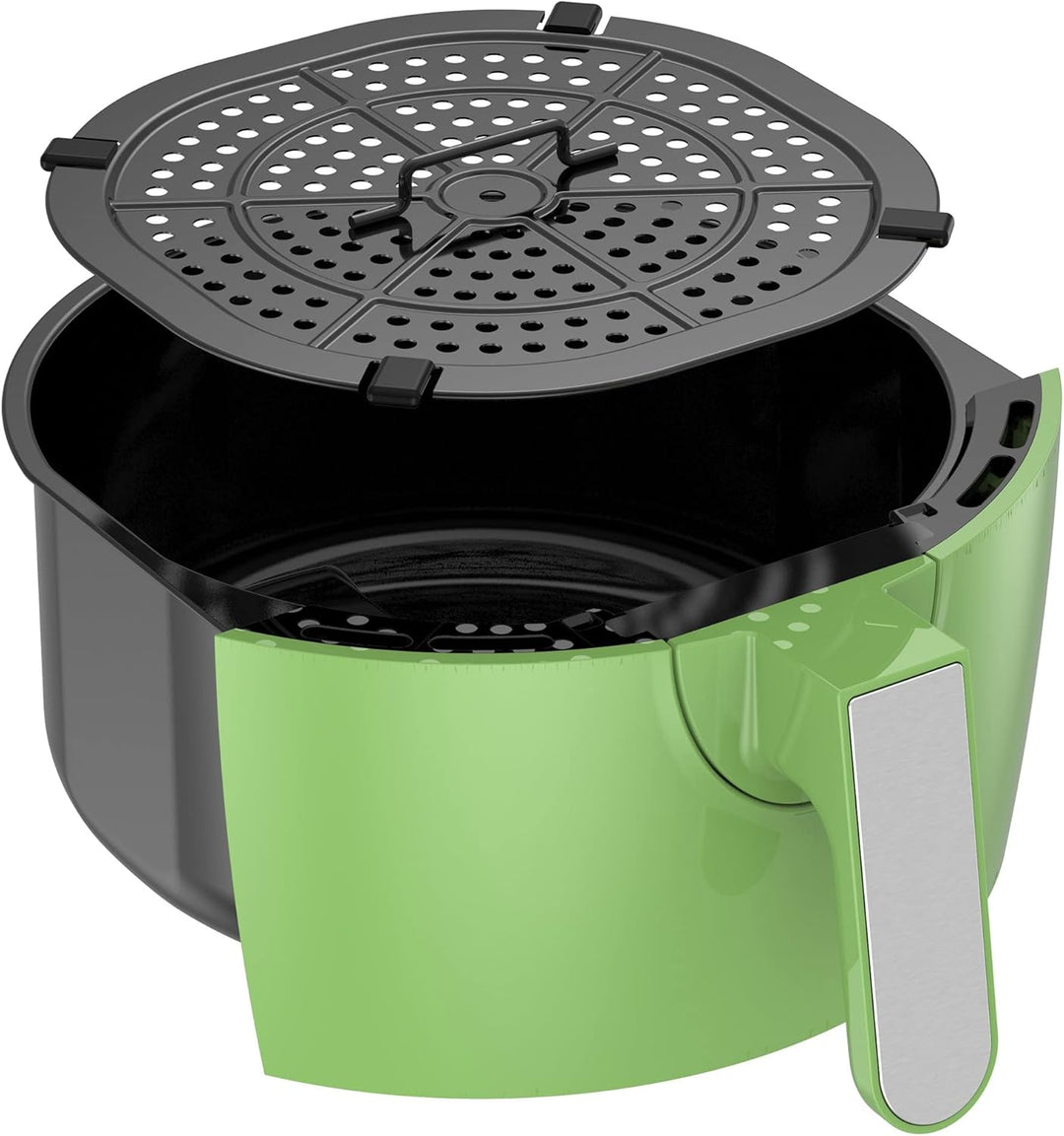 TurboTronic/Digitale Heissluftfritteuse / 3,5L / schwarz, grün. türkis / 1200W / Airfryer mit Timer
