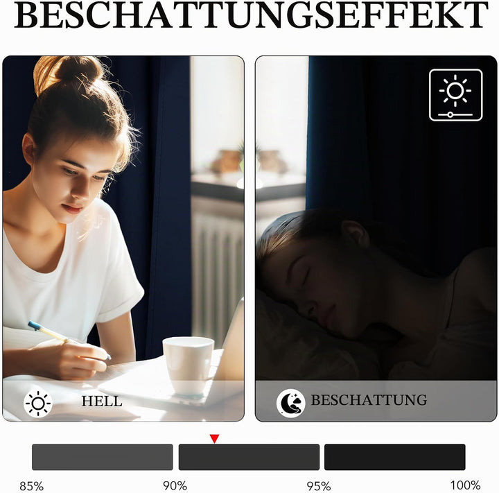 PONY DANCE Verdunklungsvorhänge mit Ösen 1er Set H 260 x B 140 cm Thermogardinen Wohnzimmer Extra La