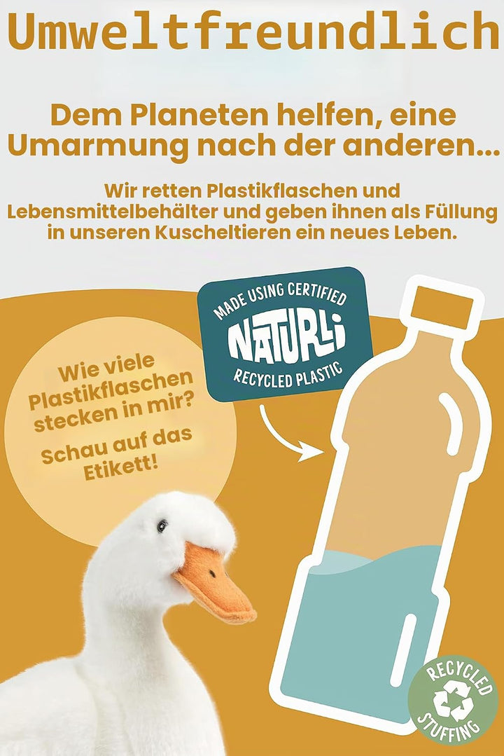 Living Nature Stofftier - Grosse Ente (35cm) Ente (35 cm), Ente (35 cm)