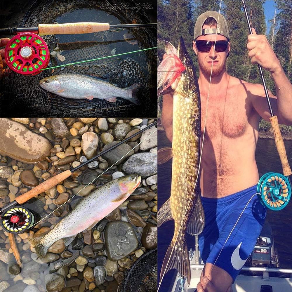 MAXIMUMCATCH -Black Star- Fliegenrute: IM10 Kohlefaser, Pacbay Minima Führungsringe, eloxierter Roll