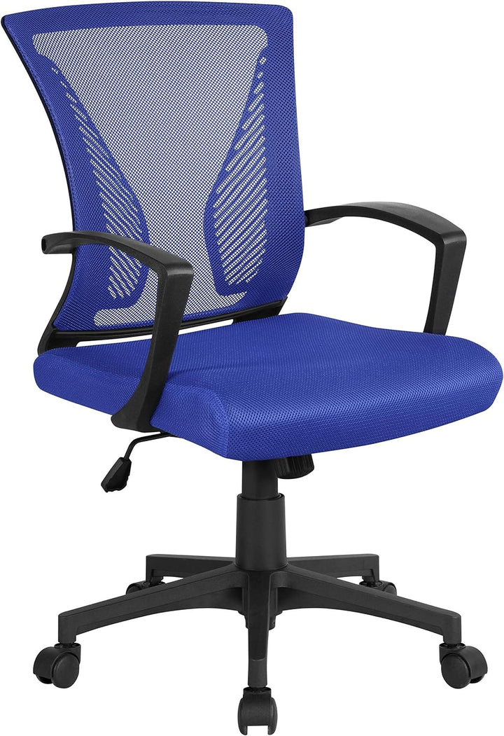 Yaheetech Bürostuhl Schreibtischstuhl ergonomischer Drehstuhl Chefsessel höhenverstellbar Sportsitz
