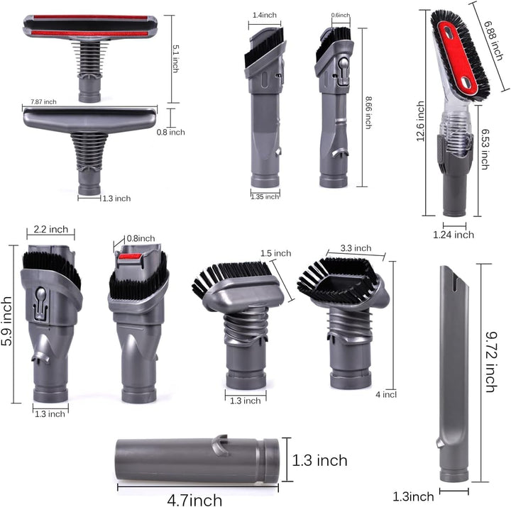 KEEPOW 7 Stück Zubehör Set Ersatzteile für Dyson DC24 DC25 DC33 DC35 DC37 DC39 DC40 DC44 DC45 DC48 D