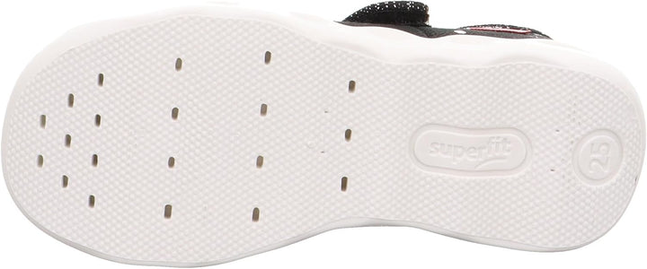Superfit Mädchen BubbleHausschuh 25 EU Schwarz Silber 0010, 25 EU Schwarz Silber 0010
