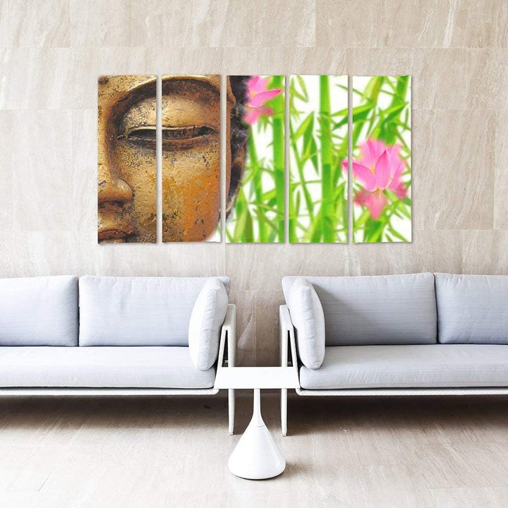 Feeby. Leinwandbild - 5 Teile - Bilder Wand Bild Wandbilder Kunstdruck XXL, 5-Teilig, Typ C, 300x140