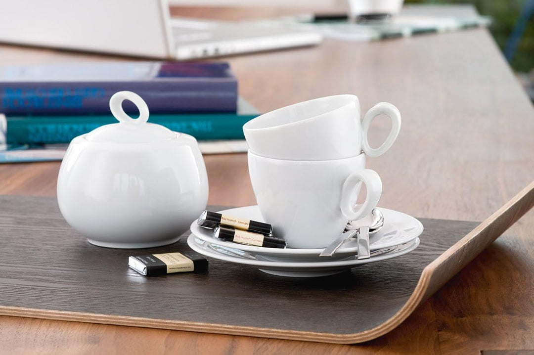 Seltmann Weiden 001.736893 Kaffeeservice 18-teilig Trio weiss, 43.0 x 24.0 x 18.1 cm