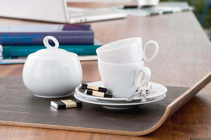 Seltmann Weiden 001.736893 Kaffeeservice 18-teilig Trio weiss, 43.0 x 24.0 x 18.1 cm