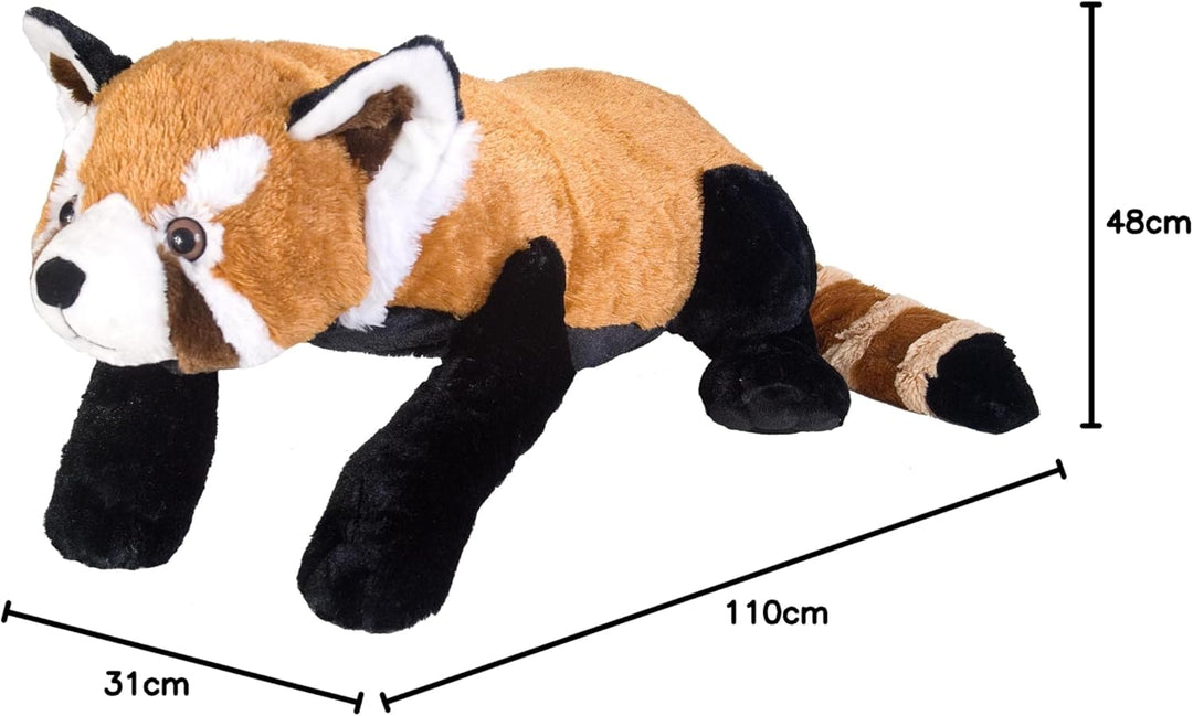 Wild Republic 15945 17956 Jumbo Plüsch Kleiner Panda, grosses Kuscheltier, Plüschtier, Cuddlekins, 7