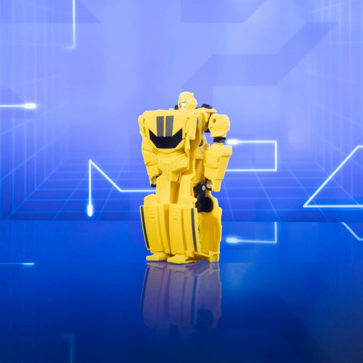 Transformers Earthspark Bumblebee 1-Step Flip Changer Figur, 10 cm, ab 6 Jahren Single Bumblebee, Si