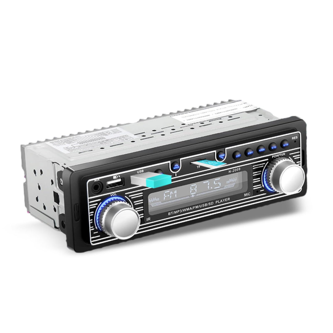 Auto-Audio-Receiver, Single-Din-Multimedia-Autoradio, Bluetooth FM, MP3 USB, SD-Digital-FM-Radio-Aud