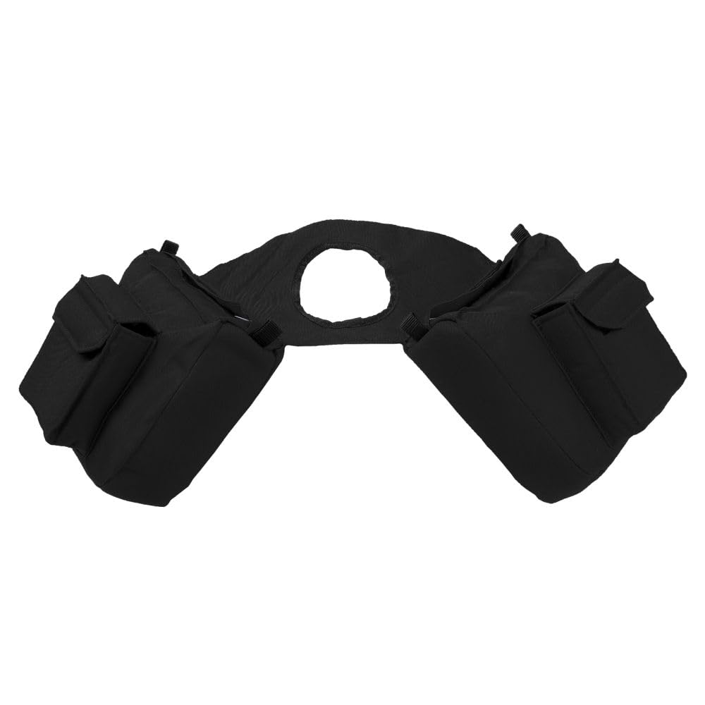 Tough 1 Nylon-Horntasche. Schwarz, Schwarz