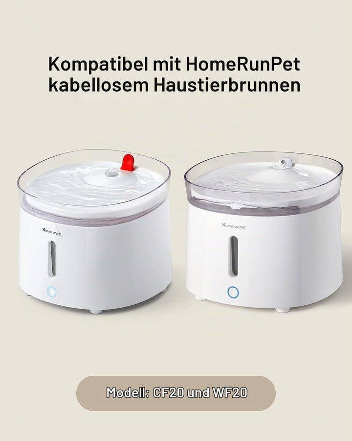 Homerunpet Katzenbrunnen Selbstreinigende Wireless Wasserpumpe Kompatibel mit Modell CF20