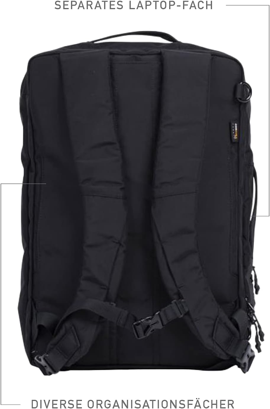 Doughnut IMPARTIAL Rucksack Unisex 10L mit Laptop Fach I Daypack multifunktional 4 in 1: Backpack/Um