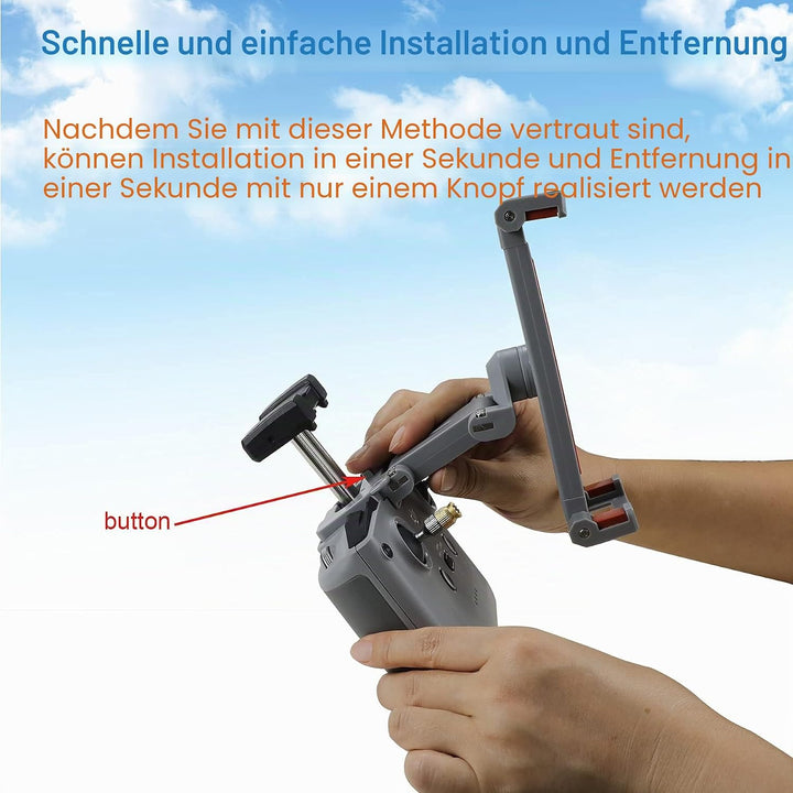 LYONGTECH 4.7-12.9 Zoll Handy Tablet Halter Halterung für DJI RC-N1 RC-N2 Fernsteuerung(Air 3/2/2S,M