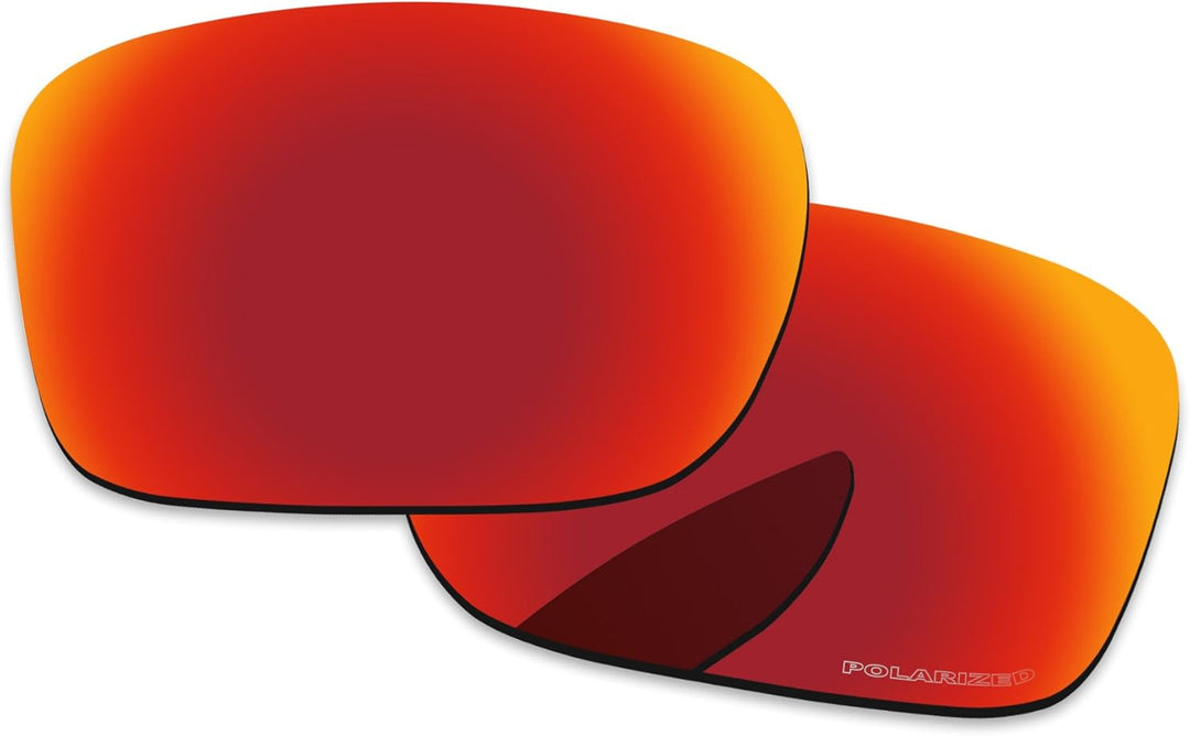 PapaViva Ersatzlinsen für for Oakley Holbrook OO9102 Feuerrot - Polarisiert, Feuerrot - Polarisiert