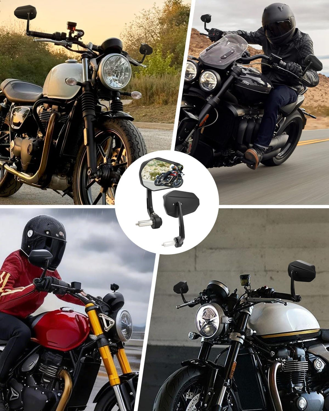 SUPAREE Motorrad Spiegel Lenkerenden Lenkerendenspiegel e geprüft Motorrad motorrad spiegel mit e nu