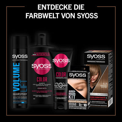 Syoss Color Glow Pflegende Haartönung Roasted Pecan Pantone 17-1052 (3 x 100 ml), semi-permanente Co