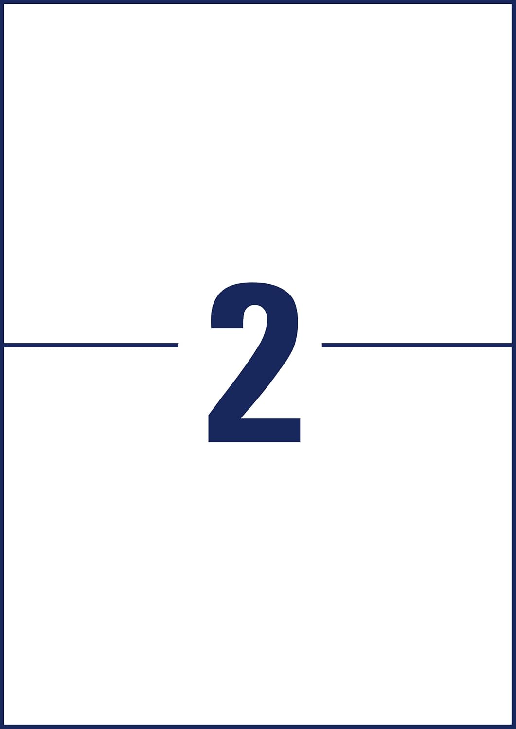 AVERY Zweckform 3655 Universal Etiketten (200 Klebeetiketten, 210x148mm auf A4, bedruckbare Versande