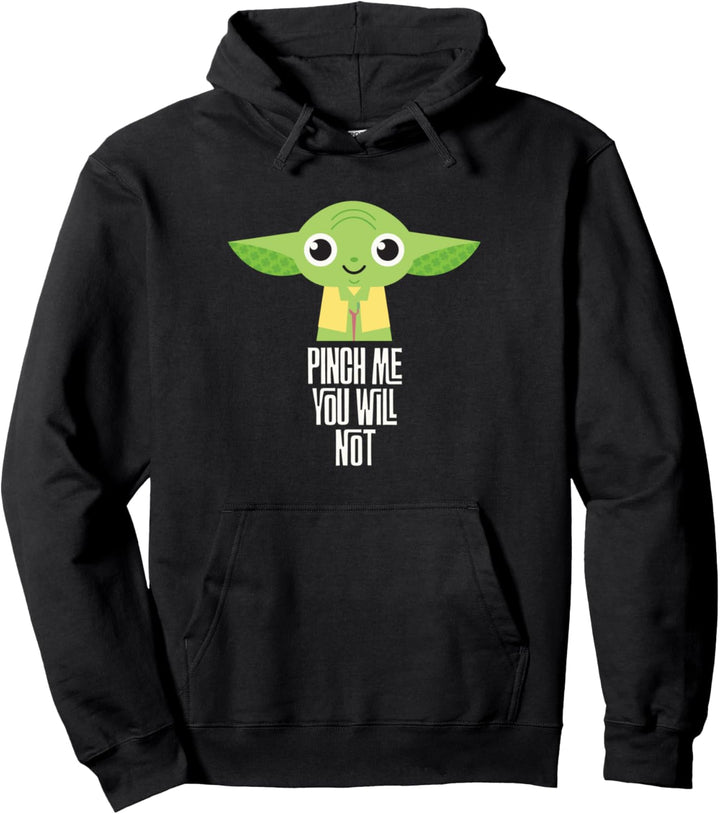Star Wars Yoda Pinch Me You Will Not St. Patrick's Day Pullover Hoodie