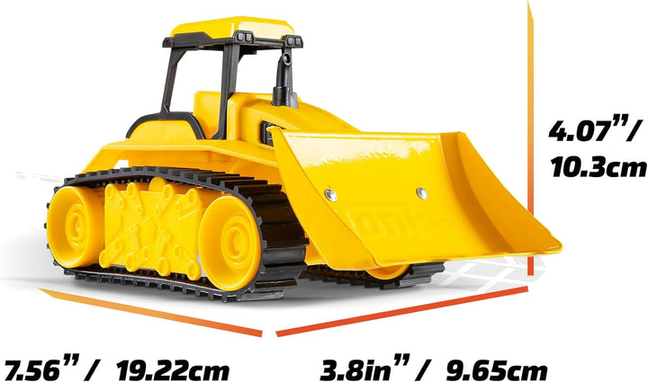 Tonka Basic Fun Mini Steel Classics Bulldozer – Stahlkonstruktion, Arbeitsteile, Realistische Lichte