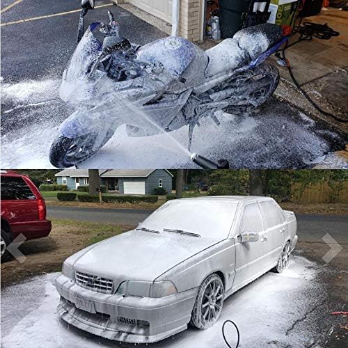 Schneeschaum Lanze schaumkanone Auto Wash Schaumlanze mit Verstellbarer Schaumstoff Düse, 1L Seifens