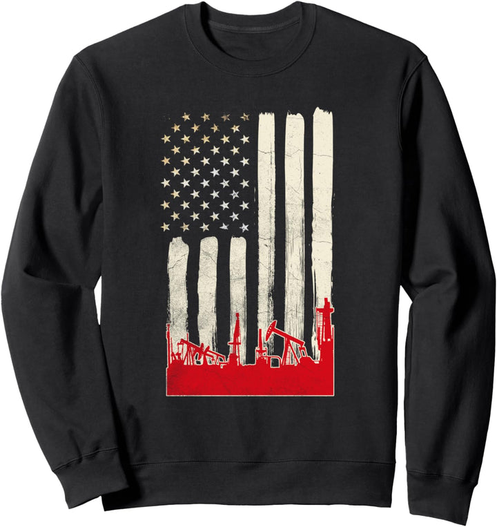 Ölfeldarbeiter Geschenke Ölbohrinsel Roughneck Sweatshirt