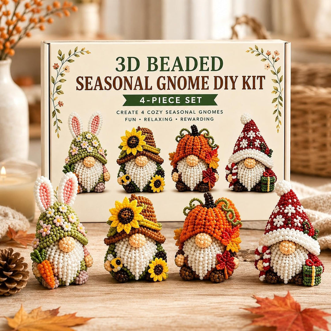 Generisch DIY 3D-Perlenwichtel-Bastelset Tiny 3D Beaded DIY Kit für Erwachsene und Jugendliche Mit 4