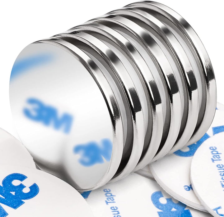 Magnete Stark, 6 Stück 30 x 3 mm 8 KG Ziehen Neodym Magnete Extra Stark, Magnete für Magnettafel, Ma