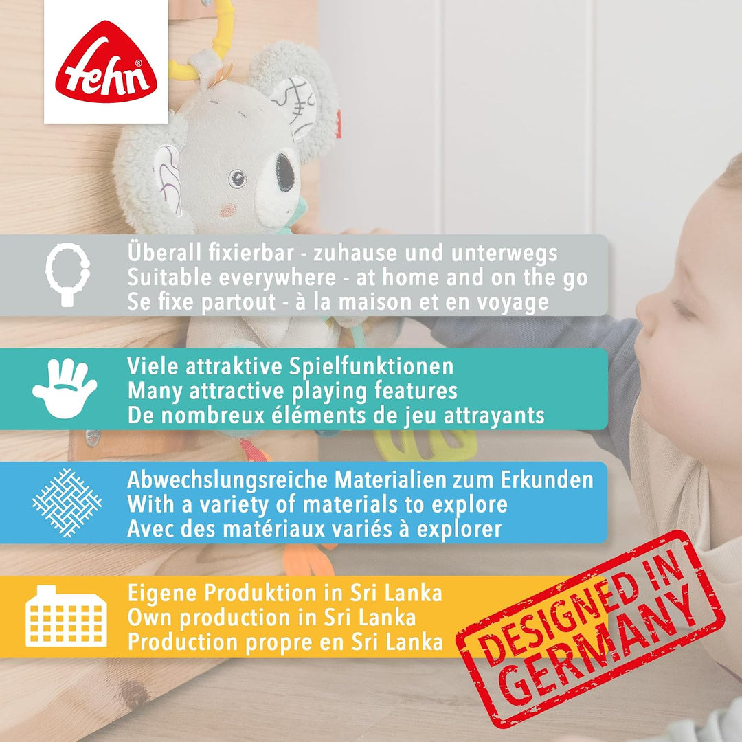 Fehn Otter Aktivitäty-Spirale, Motorikspielzeug mit Lernfunktionen zum Berühren, Fühlen und Spielen,