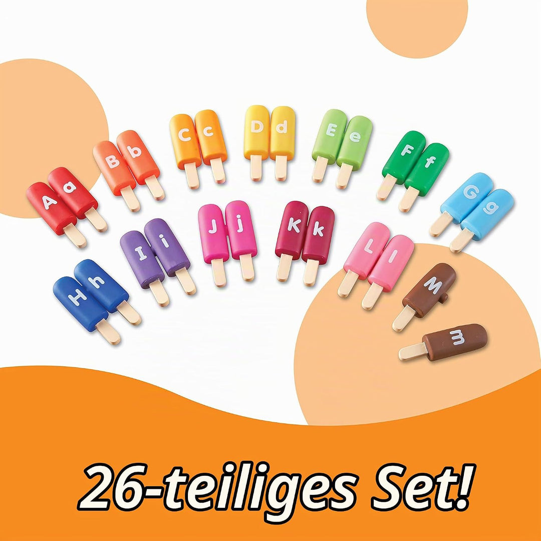 Learning Resources Smart Snacks Eis am Stiel Buchstaben-Steckspiel