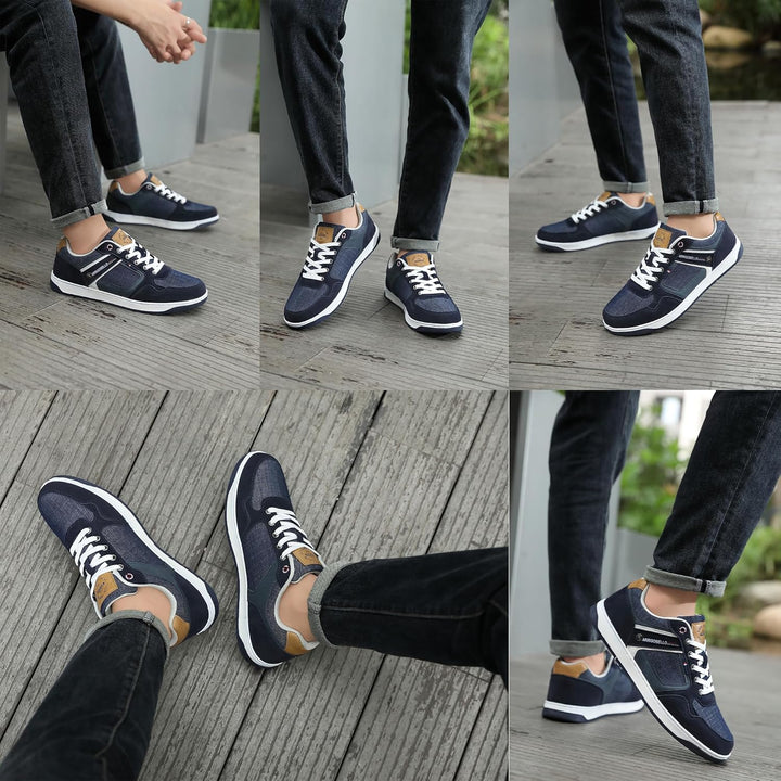 ARRIGO BELLO Freizeitschuhe Herren Sneaker PU Leder Walkingschuhe Atmungsaktive Athletic Formal Clas