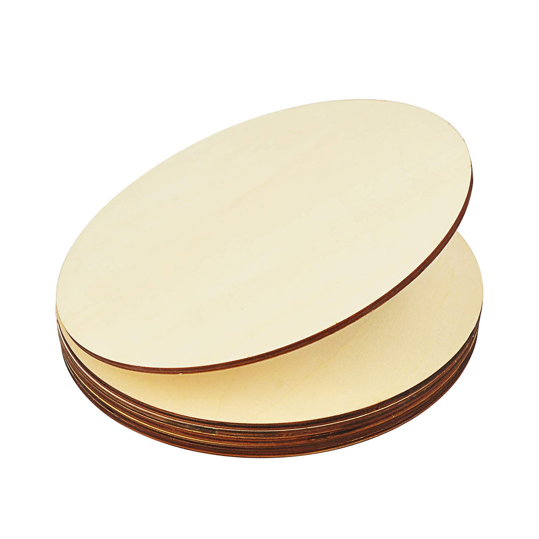 grosse Holzscheiben 35 cm - 6mm Extra Dick Holzplatte rund (5 Stk) 35 cm 5 Stk 6mm Dick, 35 cm 5 Stk